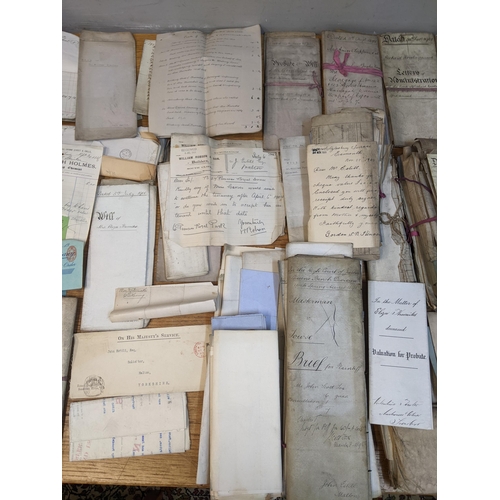 243 - A quantity of late 19th century solicitors documents relating to Malton in the County of Yorkshire a... 