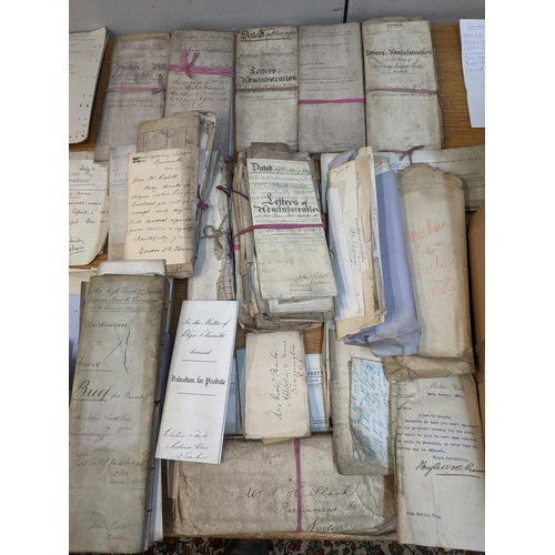 243 - A quantity of late 19th century solicitors documents relating to Malton in the County of Yorkshire a... 