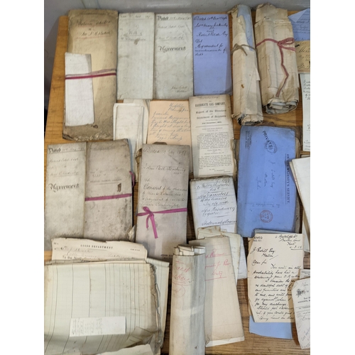 243 - A quantity of late 19th century solicitors documents relating to Malton in the County of Yorkshire a... 