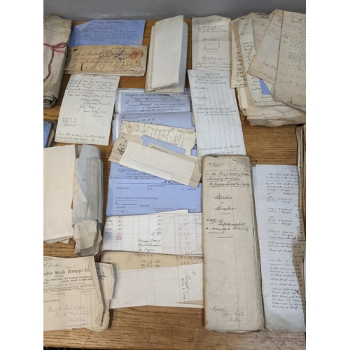 243 - A quantity of late 19th century solicitors documents relating to Malton in the County of Yorkshire a... 