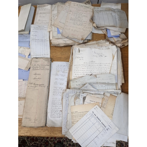 243 - A quantity of late 19th century solicitors documents relating to Malton in the County of Yorkshire a... 