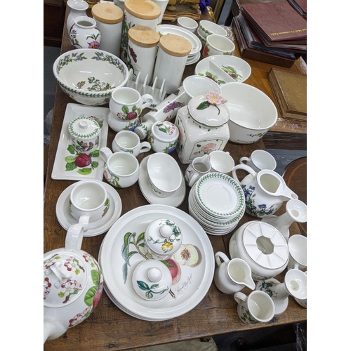 269 - A collection of Portmeirion Botanic Garden and Villeroy and Boch china to include vases, dinner and ... 