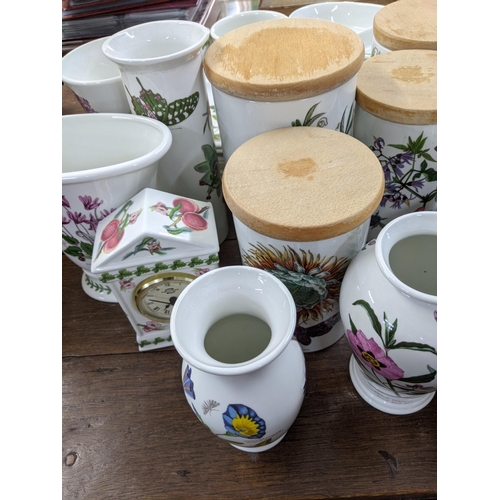 269 - A collection of Portmeirion Botanic Garden and Villeroy and Boch china to include vases, dinner and ... 