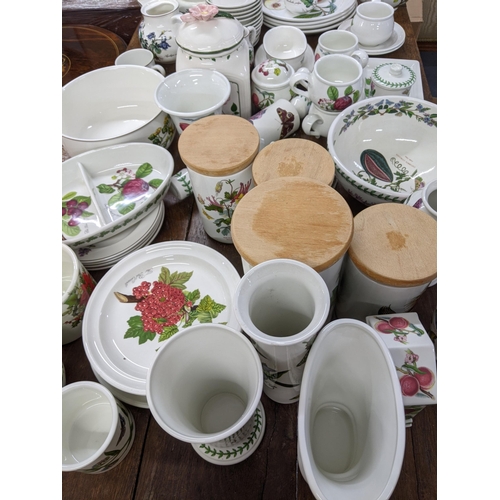 269 - A collection of Portmeirion Botanic Garden and Villeroy and Boch china to include vases, dinner and ... 