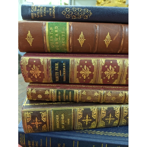 418 - A collection of hardback books to include Vanity Fair Thackeray, The Founding Georgette Heyer, Treas... 