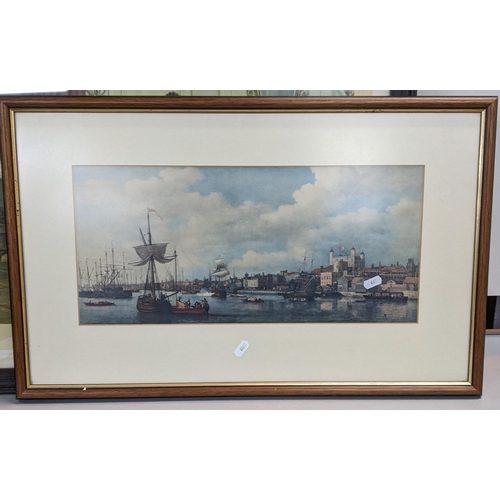 83 - Three prints to include a harbour scene, a print titled to be or not to be and a war scene
Location:... 