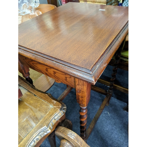 155 - Mixed furniture to include an Edwardian satinwood oval occasional table, nest of three tables and a ... 