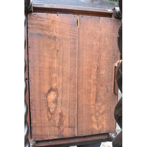 133 - A late 17th century walnut side table, circa 1690, with rectangular top above a frieze drawer mounte... 