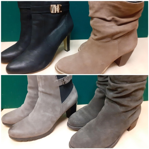 moda in pelle grey boots