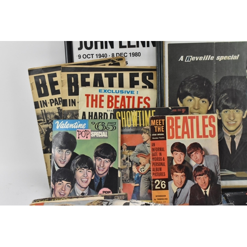 191 - A collection of 'The Beatles' ephemera, to include a 1960's oversized novelty comb by Lido Toys, a W... 