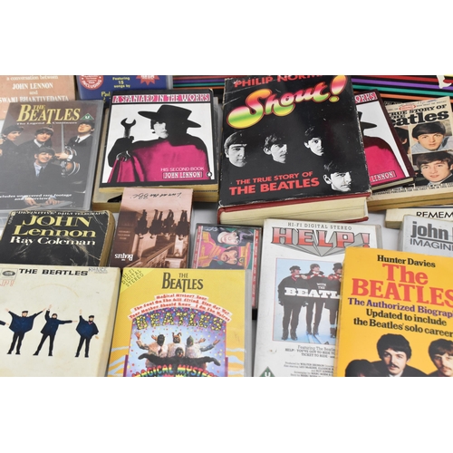 190 - A collection of 'The Beatles' collector's ephemera, to include various books, tapes, VHS, calendars,... 