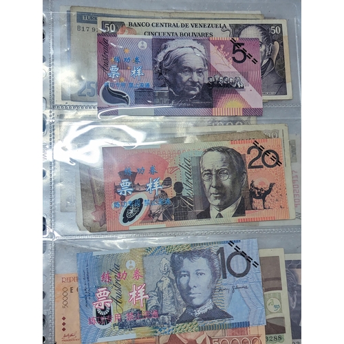 25 - A quantity of 20th century and later world banknotes to include 2006 HSBC 100 Hong Kong, Venezuela, ... 