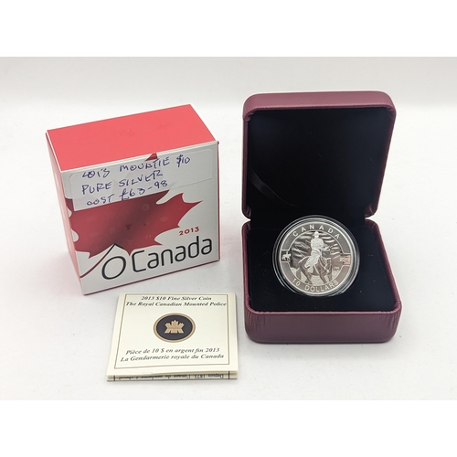 26 - Canada - Elizabeth II (1952 -2022) 2013 'O Canada' silver proof $10/ Ten Dollars in presentation box... 