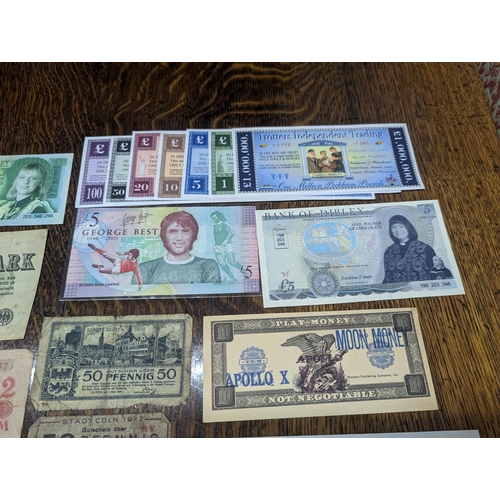 27 - Mixed banknotes and others to include early 20th century German examples, later Japanese Government,... 