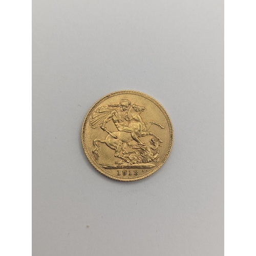 31 - United Kingdom -George V (1910 -1936) Full Sovereign, dated 1913, London Mint
Location: CAB4