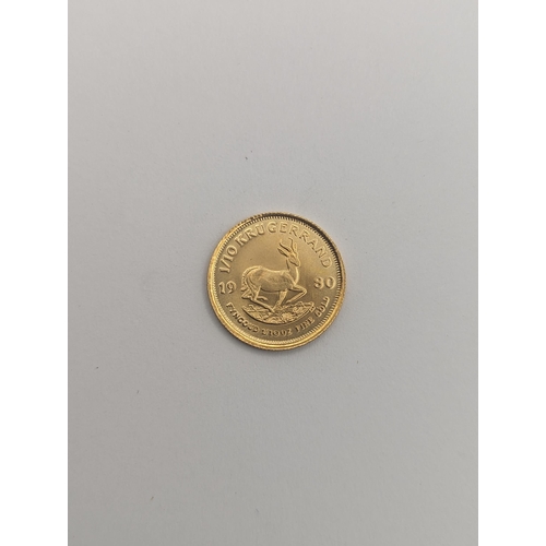 33 - South Africa - 1⁄10 Krugerrand , 1⁄10 Fine gold, dated 1980
Location: CAB4