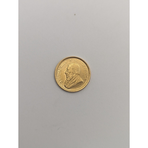 34 - South Africa - 1⁄10 Krugerrand , 1⁄10 Fine gold, dated 1980
Location: CAB4