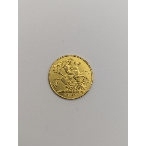 54 - United Kingdom - Edward VII (1901-1910), half sovereign, dated 1909, London Mint
Location: CAB4