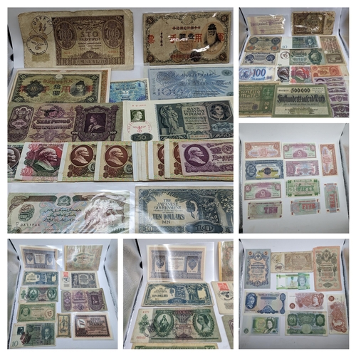 98 - World Banknotes - A collection of 20th century banknotes to include 1930 Japan Ten/10 Yen, WWI era, ... 