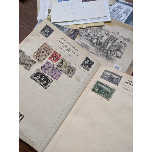 377 - Two albums of mixed early 20th century and later world stamps to include British and Commonwealth, E... 