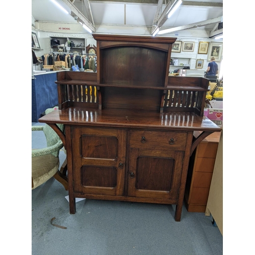 379 - A mid 20th century mahogany dresser having one drawer and two doors
Location:A4B