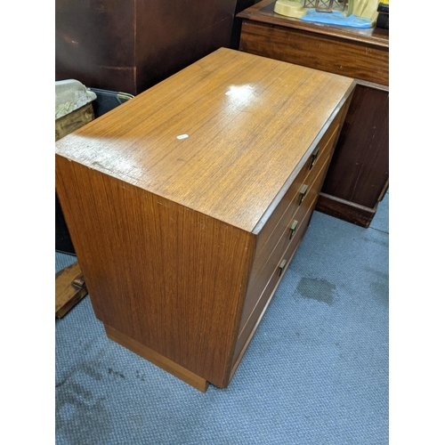 380 - A teak G-plan four drawer chest of drawers raised on a plinth
Location:A3M