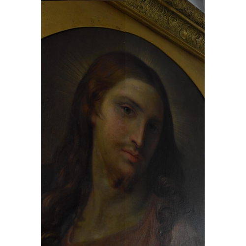 234 - After Pompeo Batoni (1708-1787) Italian 
'Sacred Heart of Jesus', 19th century, oil on canvas, withi... 