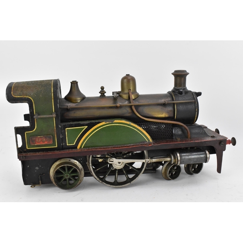 238 - A late 19th century Bing gauge 2 4-2-2 live steam locomotive and bogie tender GNR (Great Northern Ra... 