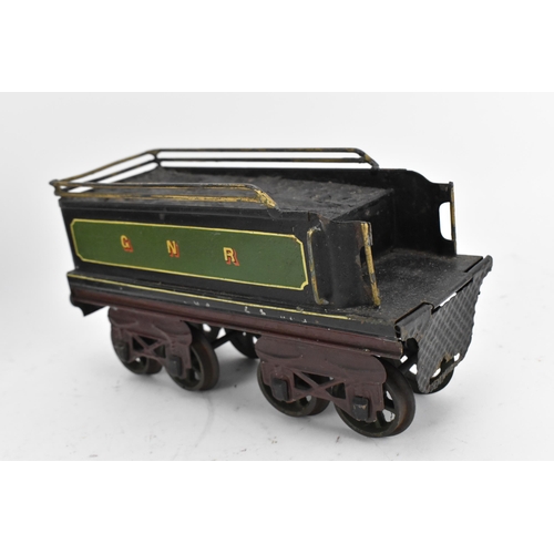 238 - A late 19th century Bing gauge 2 4-2-2 live steam locomotive and bogie tender GNR (Great Northern Ra... 