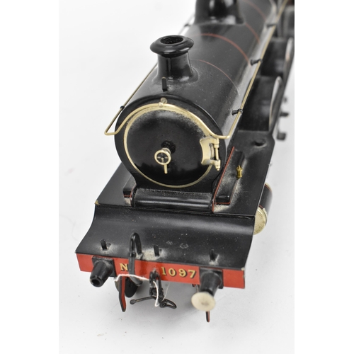 241 - An electric gauge 0 4-6-0 locomotive and tender Great Central, lined black no. 1097, with gilt lette... 