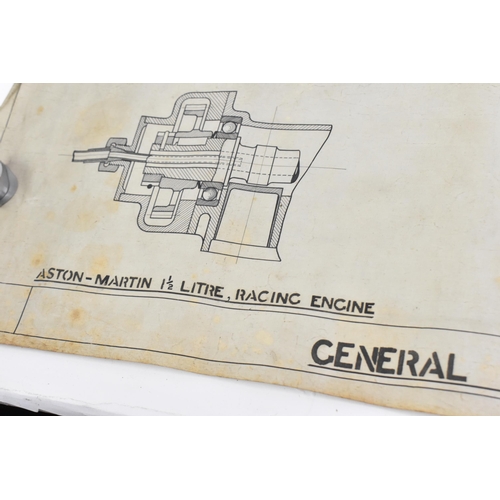 242 - Three early 20th century rolled car engineering drawings for Aston Martin, dated 1922 and 1924,  'As... 