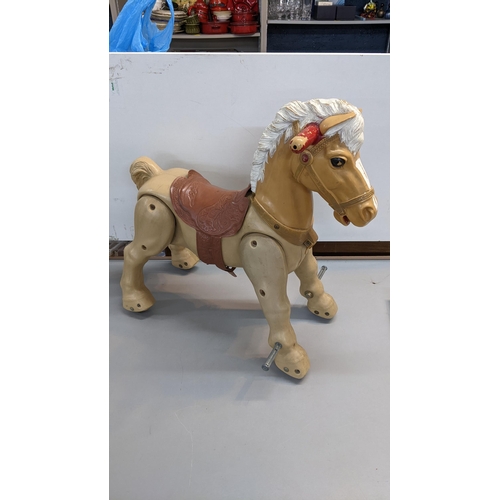 382 - A Max Marvel The Mustang 1960s ride on horse with original instructions
Location:A1M