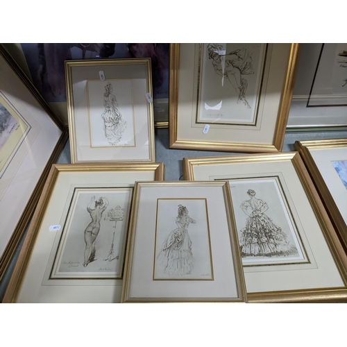 392 - A group of framed and glazed prints to include a signed David Shepherd limited edition print, after ... 