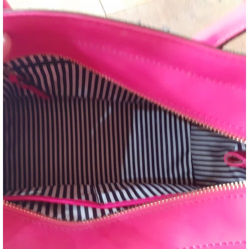 2 - Kate Spade- A hot pink leather satchel style handbag 28cm Wide x 22cm High (not including handles) x... 