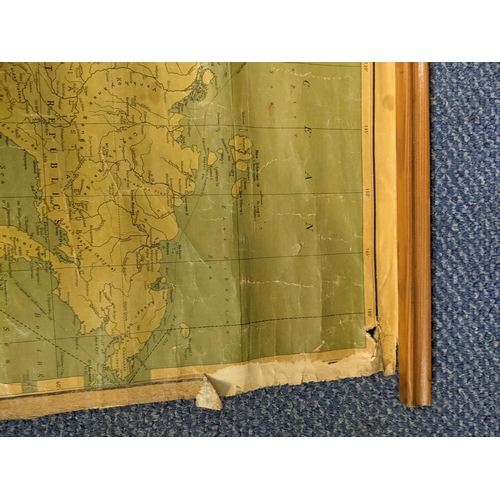 128 - Two maps to include Philips Mercantile Maps of the World and modern double sided map of Africa showi... 