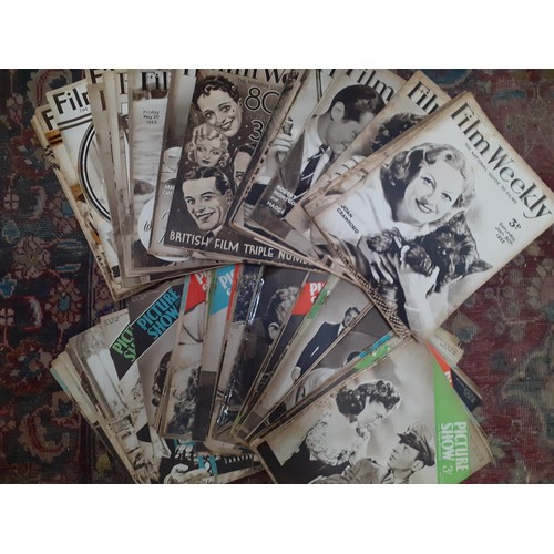 90 - A quantity of 1930s and 40s magazines to include Film Weekly, Picturegoer and Film Pictorial
Locatio... 