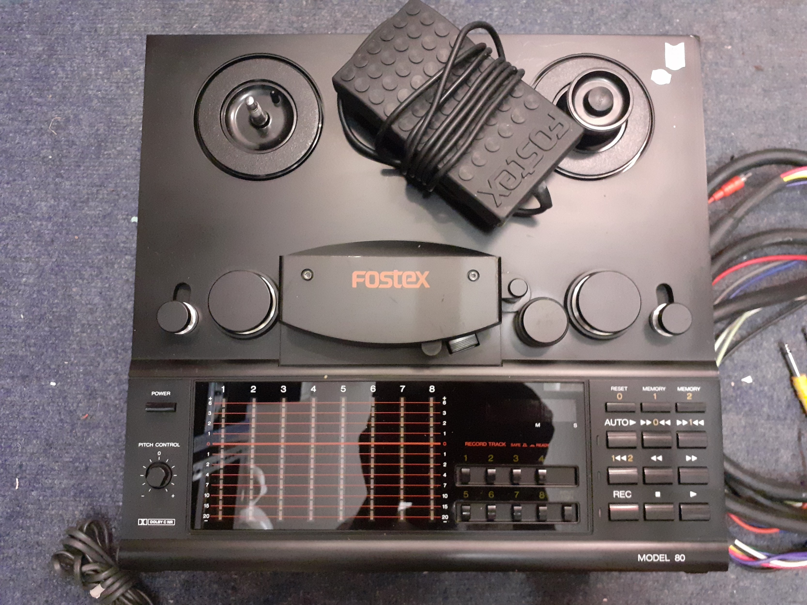 A Fostex Model 80 reel to reel tape recorder. Location:1-5