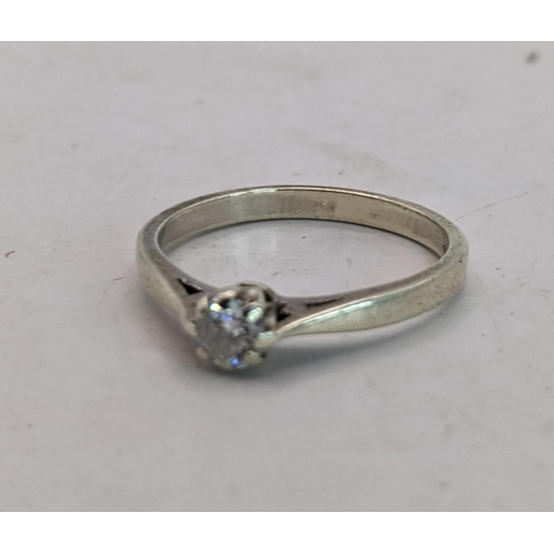 101 - A 9ct gold and diamond solitaire ring, 1.90g
Location: CAB3