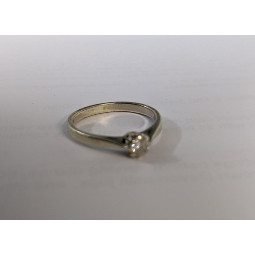 101 - A 9ct gold and diamond solitaire ring, 1.90g
Location: CAB3