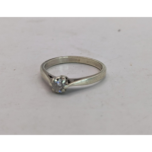 101 - A 9ct gold and diamond solitaire ring, 1.90g
Location: CAB3