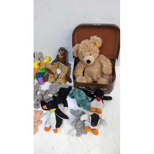 23 - A Steiff bear together with mixed Ty Bears and others
Location: A2M