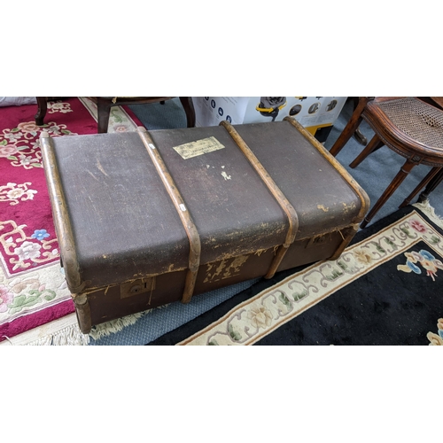 41 - A 19th century tapestry topped footstool having a carved C-scroll frame and on cabriole legs, togeth... 