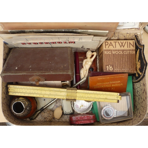 46 - A 1960’s child’s suitcase and contents-includes assorted ephemera-sketches-an assorted group of coll... 