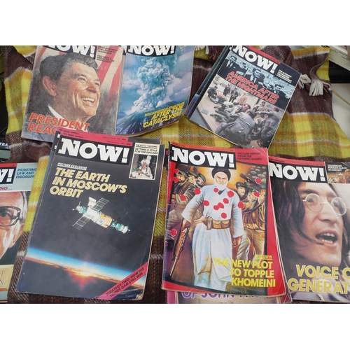 49 - Mixed group of approx. 200 vintage magazines with Now current affairs c1980s-(approx. 50)-Radio Soci... 