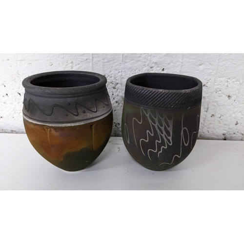 65 - Two John Wheeldon studio pottery vases, Location: 9.1