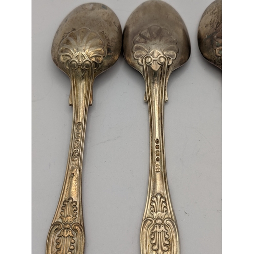 274 - A set of four Victorian silver Kings pattern tea spoons, 150g
Location: T