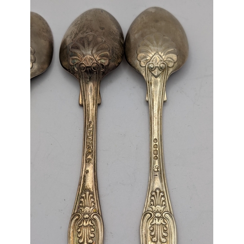 274 - A set of four Victorian silver Kings pattern tea spoons, 150g
Location: T