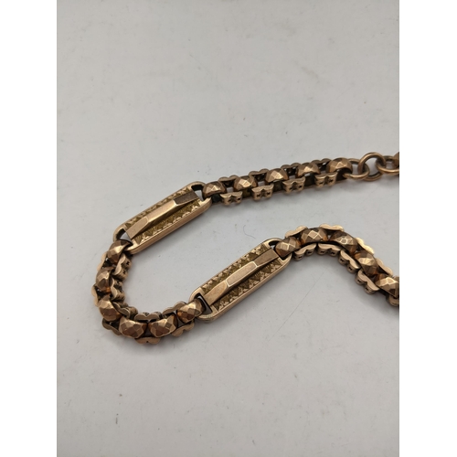 3 - A late 19th/early 20th century 9ct gold chain 28.8g Location: CAB7