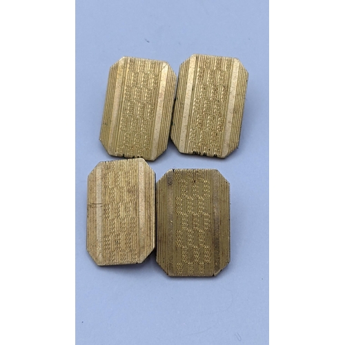 265 - A pair of 12cct gold cuff links, 6.5g
Location: CAB5