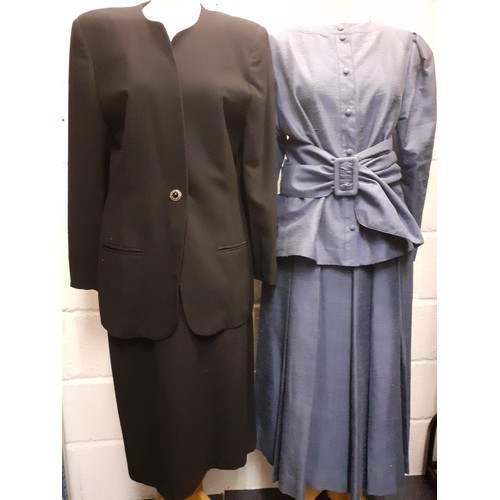 517 - A group of 1960's-1980's ladies clothing to include a David Emanuel at Designer Originals black jack... 